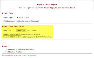 gagelist data import feature